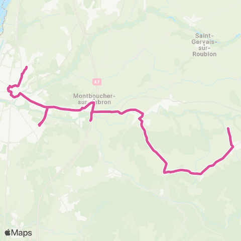 Montélibus Gare de Montélimar - Portes en V. map