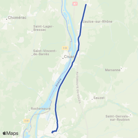 Montélibus Montélimar Gare - Saulce map