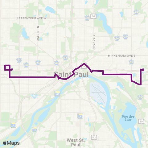 Metro Transit Midway-Selby Av-Burns Av-Sunray map