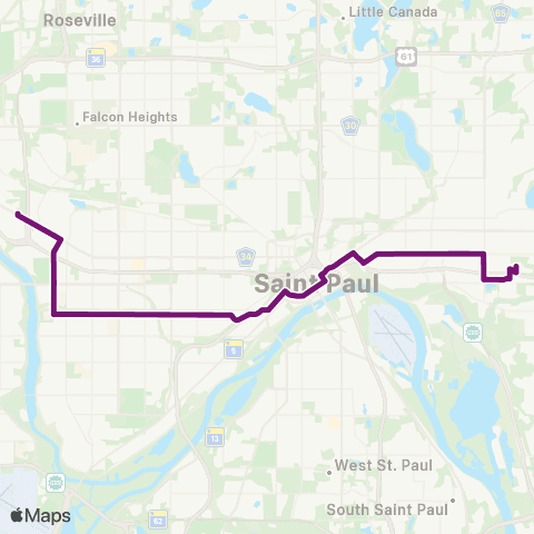 Metro Transit Raymond Station-Grand Av-Sunray map