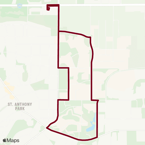 University of Minnesota Saint Paul Circulator map