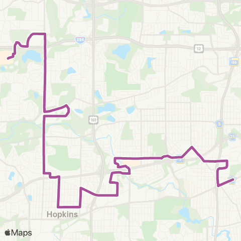 Metro Transit Ridgedale-Co Rd 73-St Louis Park map