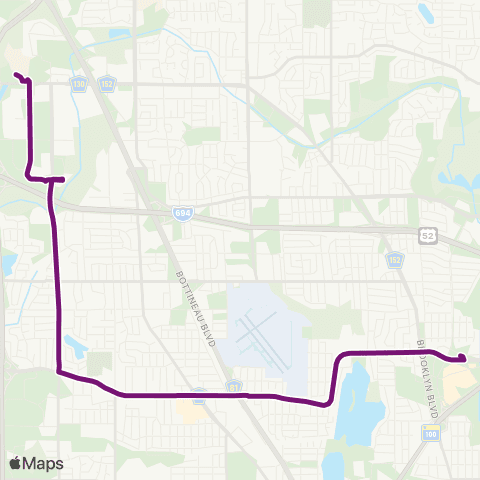 Metro Transit Brooklyn Center - Bass Lake Rd-Henn Tech map