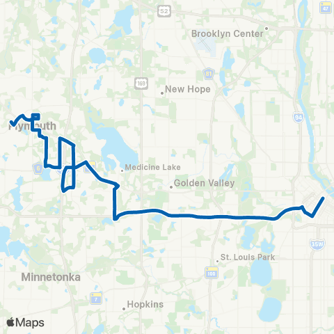 Plymouth Reverse Commute map