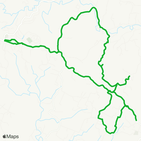 Martinique Transport - Zone Nord Gare routière Tracée Vert Pré map