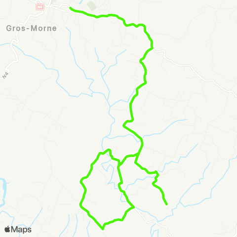 Martinique Transport - Zone Nord Gare routière - Trou Laguerre map