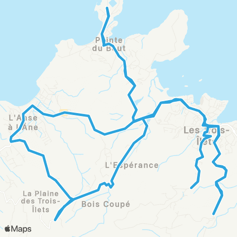 Martinique Transport - Zone Sud 001 map