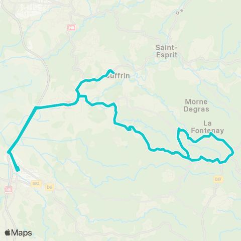Martinique Transport - Zone Sud 15 map