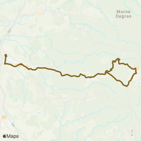 Martinique Transport - Zone Sud 16 map
