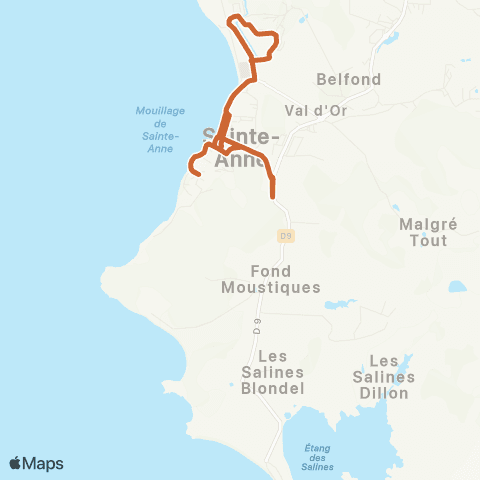 Martinique Transport - Zone Sud 23 map