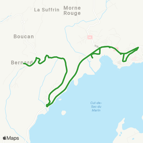 Martinique Transport - Zone Sud 30 map