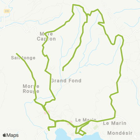 Martinique Transport - Zone Sud 32 map