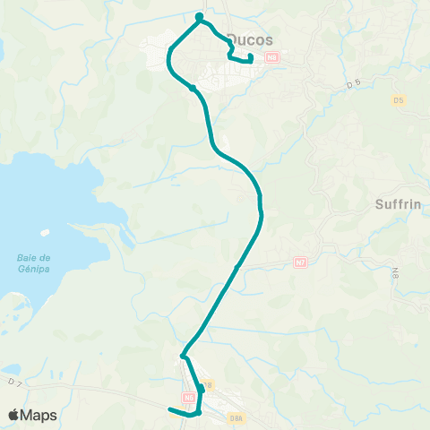 Martinique Transport - Zone Sud 46 map
