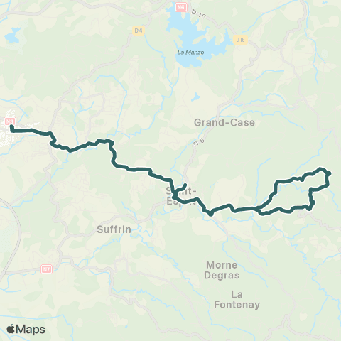 Martinique Transport - Zone Sud 47 map