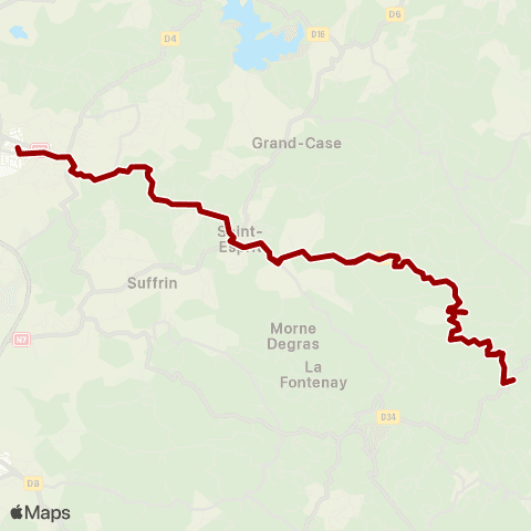 Martinique Transport - Zone Sud 49 map