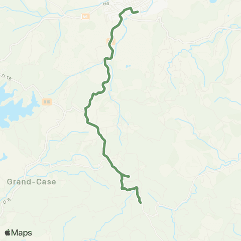 Martinique Transport - Zone Sud 55 A map