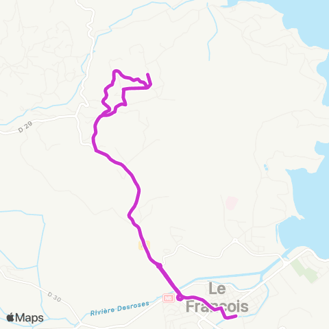 Martinique Transport - Zone Sud 60 map