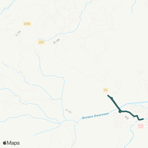 Martinique Transport - Zone Sud 62 map