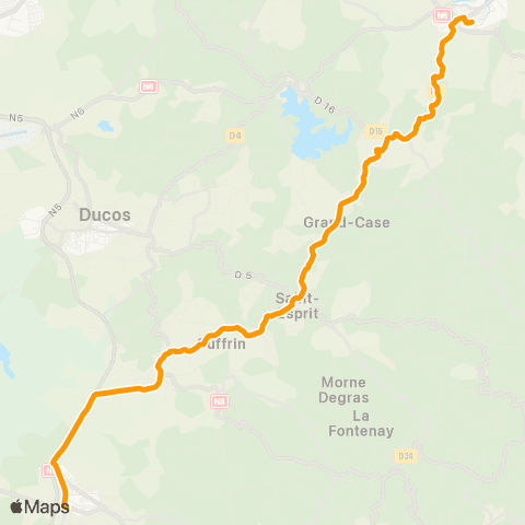 Martinique Transport - Zone Sud I map