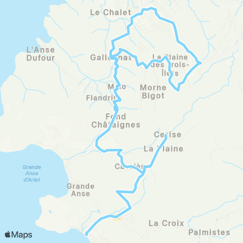 Martinique Transport - Zone Sud 2 / 3t1 map