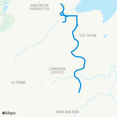 Martinique Transport - Zone Sud 01t1 map