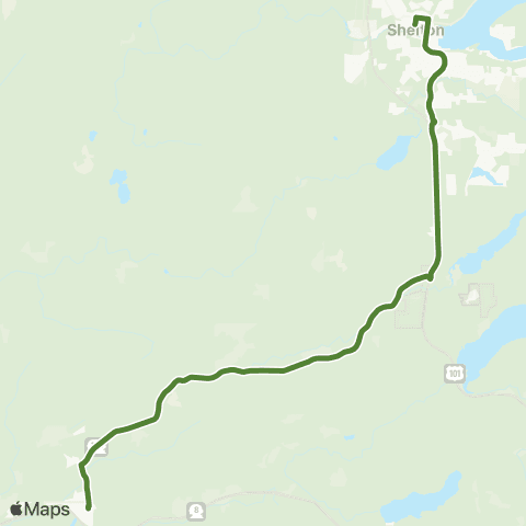 Mason Transit Authority McCleary Pilot Route map