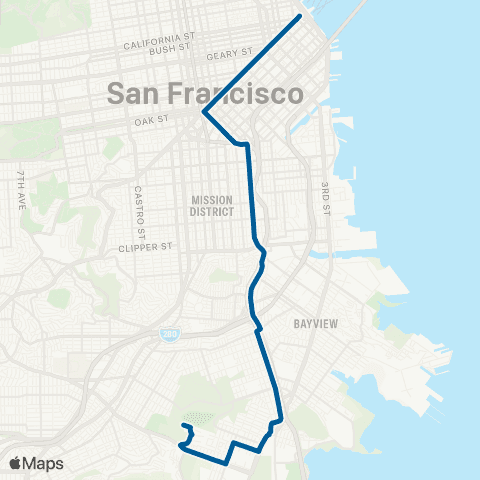 Muni San Bruno map
