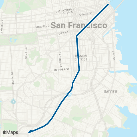 Muni Mission map