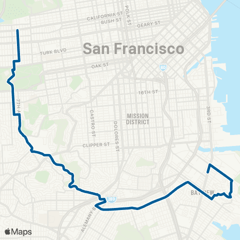 Muni O'shaughnessy map