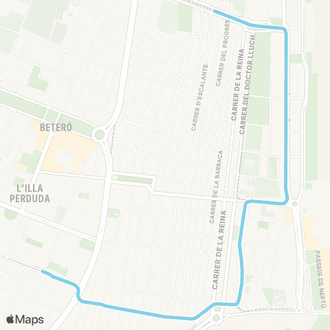 Metrovalencia Marítim ↔ Neptú map