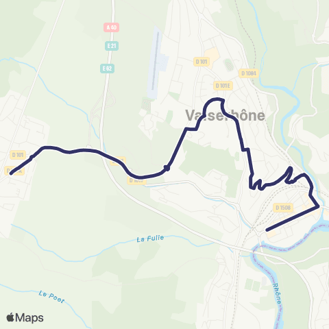 Mobi'Vals Vouvray École / Clinique Ste Clémence - Gare SNCF / Hôtel de ville map