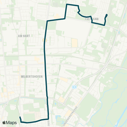 MVG Kieferngarten - Heidemannstraße - Parzivalplatz - Scheidplatz map