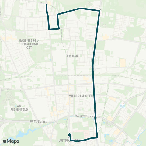 MVG Dülferstraße - Harfhof - Heidemannstraße - Parzivalplatz - Scheidplatz map