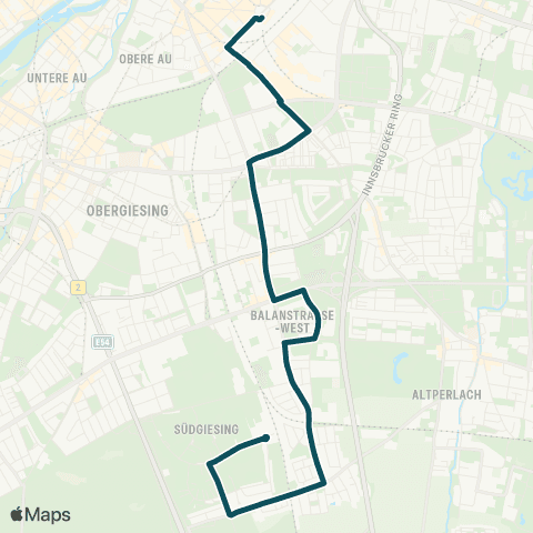 MVG Ostbahnhof - Karl-Preis-Platz - Balanstraße - Fasangarten map