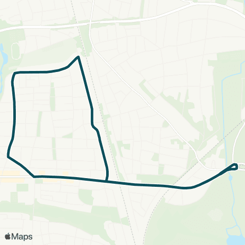MVG Amalienburgstraße - Obermenzing Bf. - Im Wismat - Obermenzing Bf. - Amalienburgstraße map