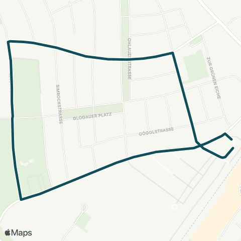 MVG Moosach Bf. - Donauwörther Str. - Moosach Bf. map