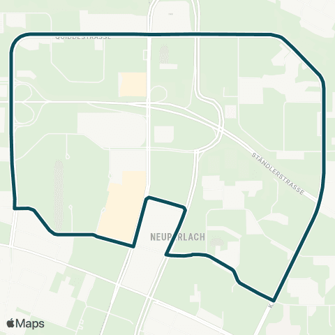 MVG Neuperlach Innenring map