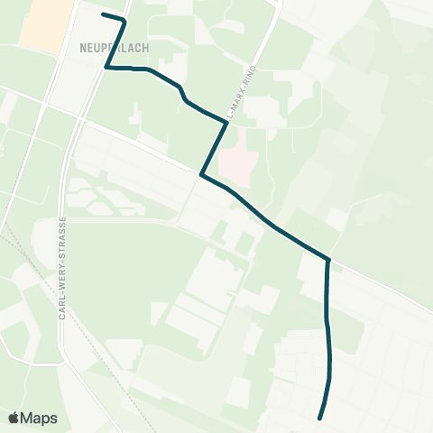 MVG Neuperlach Zentrum - Klinikum Neuperlach - Klara-Ziegler-Bogen map