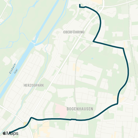 MVG St.Emmeram - Arabellapark - Effnerplatz - Herkomerplatz map