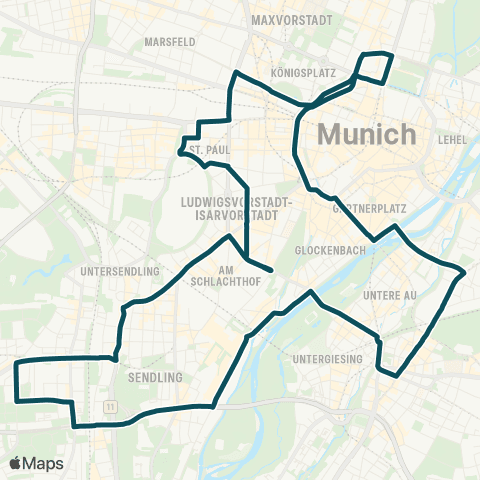 MVG Lange Nacht der Musik / Museen map