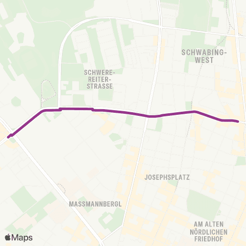 MVG Elisabethplatz - Leonrodplatz map