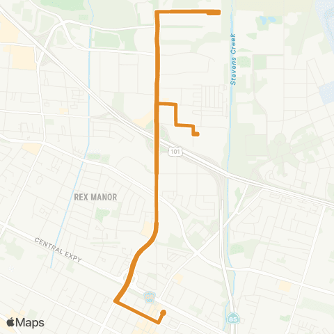 MVGO Shoreline - La Avenida - Crittenden map