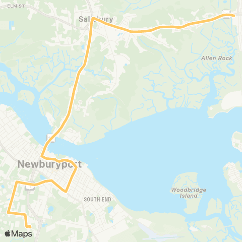 Meva Transit Newburyport Cr - Salisbury map