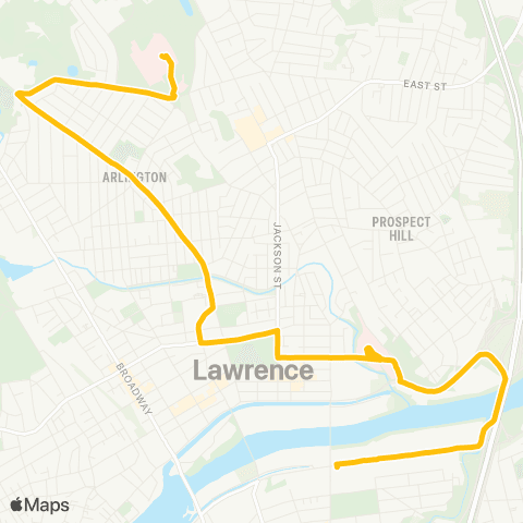 Meva Transit Holy Family Hosp via Hampshire and Lawrence Streets map