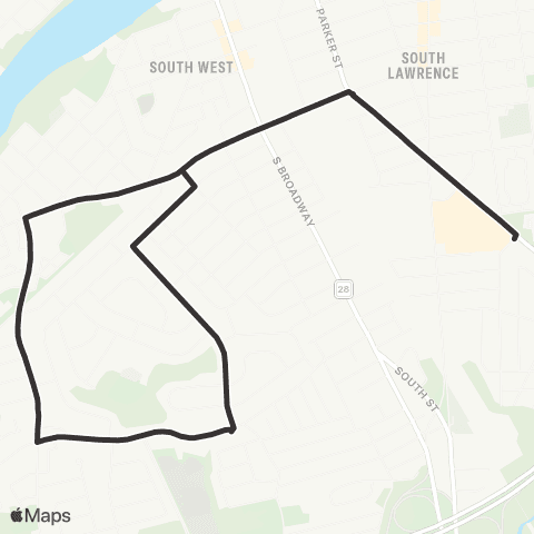 Meva Transit Beacon St Tripper map