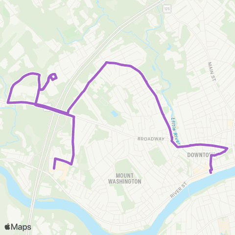 Meva Transit Hilldale / Westgate map