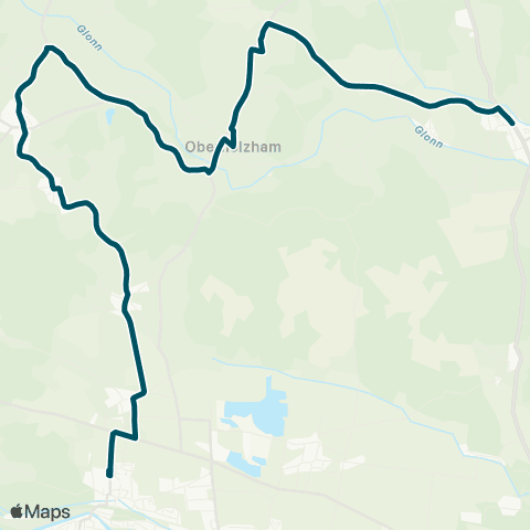 Die Münchner VerkehrsVerbund  (Beyharting - ) Großhöhenrain - Ginsham - Bruckmühl map