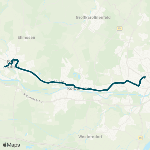 Die Münchner VerkehrsVerbund  Rosenheim - Kolbermoor - Bad Aibling map