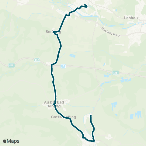 Die Münchner VerkehrsVerbund  Bad Aibling - Au - Bad Feilnbach map