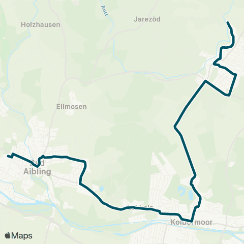 Die Münchner VerkehrsVerbund  Bad Aibling - Kolbermoor - Großkarolinenfeld map